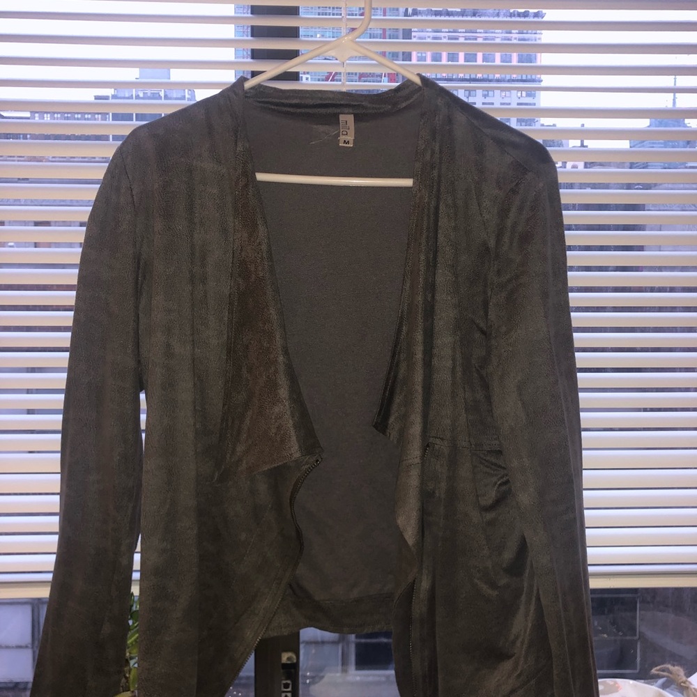 Faux suede Moto Jacket - Milla M